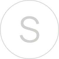 White circle with letter S inside