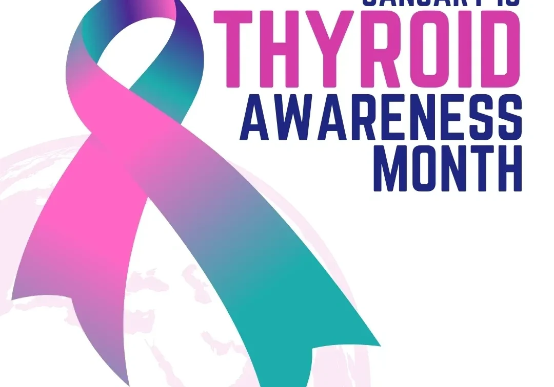 Thyroid Awareness Month ribbon design